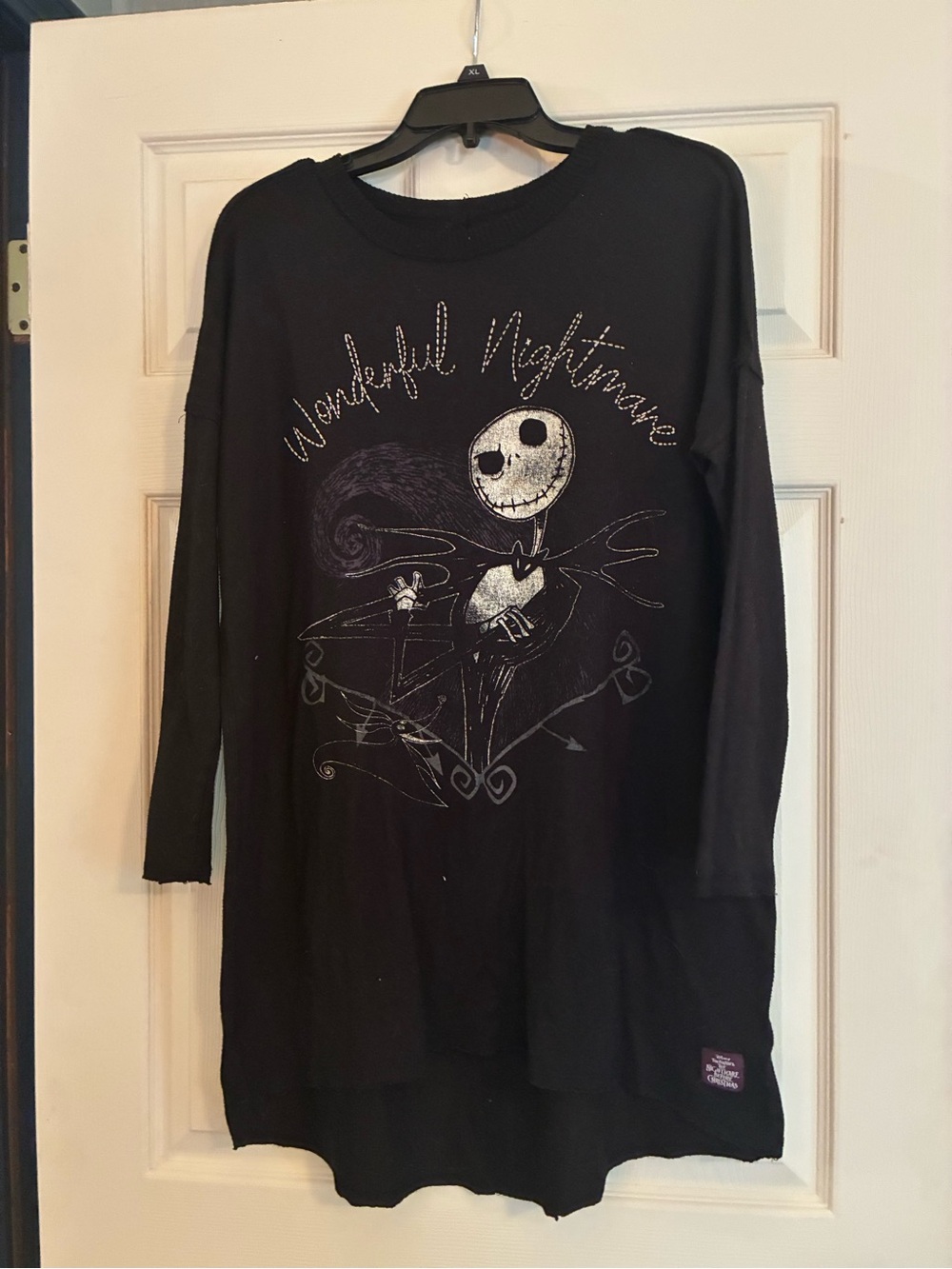 Disney The Nightmare Before Christmas Black Graphic Nightshirt